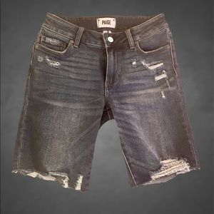 Paige Bermuda Distressed Jeans